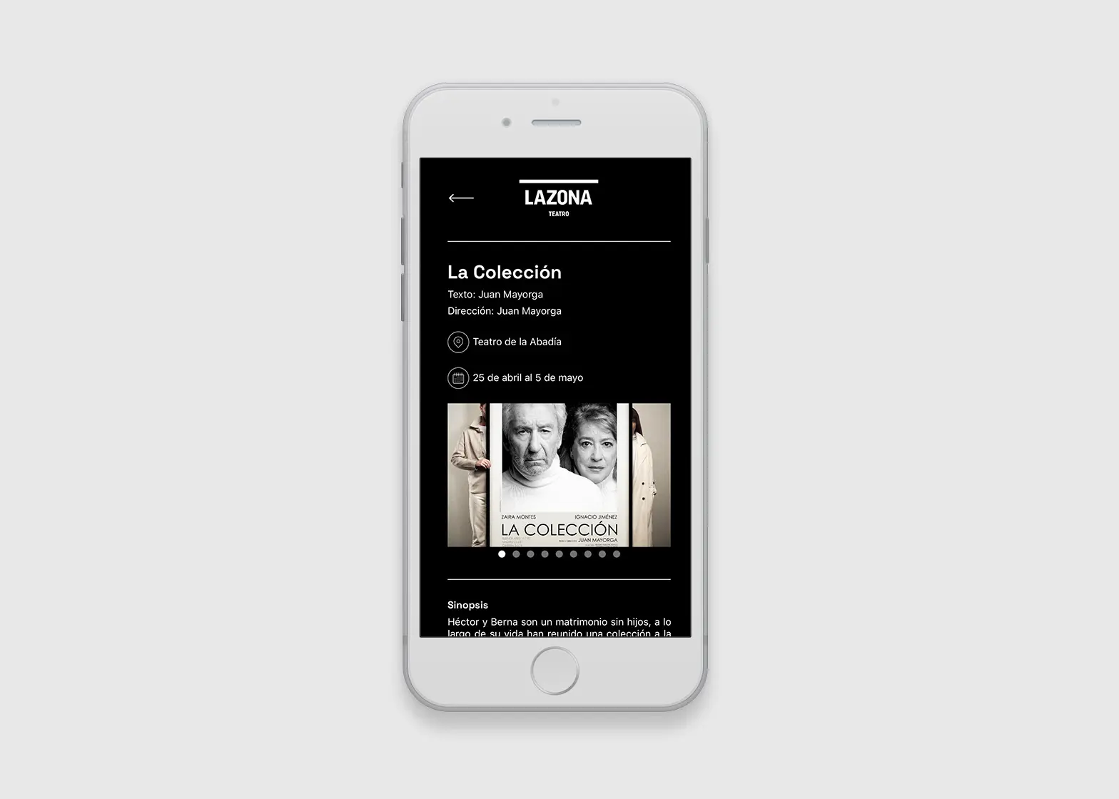 LAZONA Teatro. Desarrollo de app, ilustraciones y vídeo promocional.
